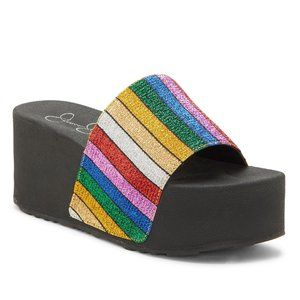 New Jessica Simpson Faille Platform Sandals